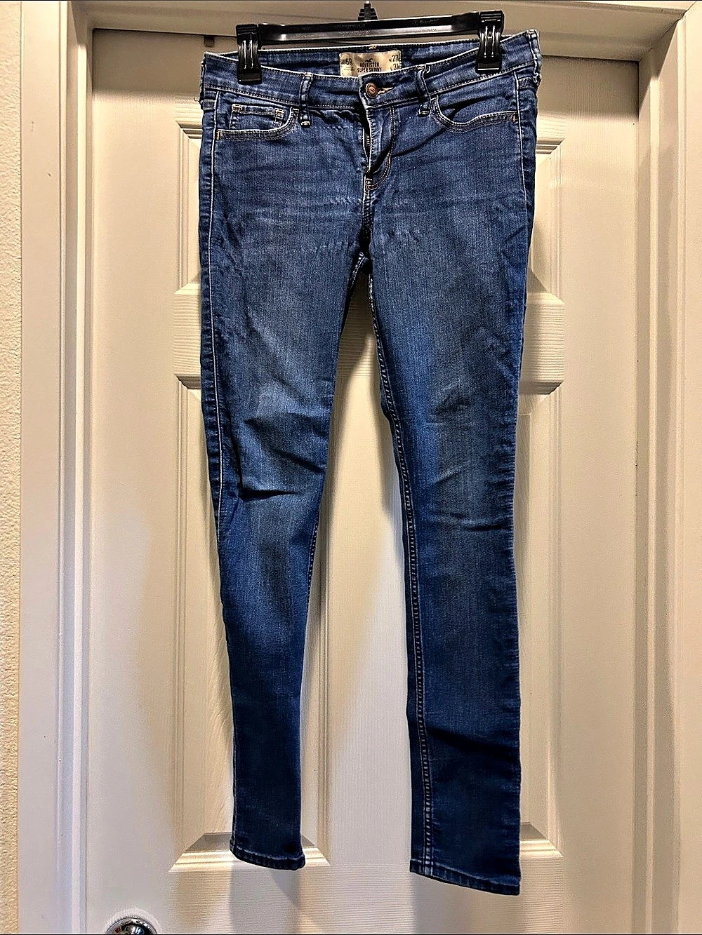 Hollister Super Skinny Jeans Blue Waist 27 Length 31
